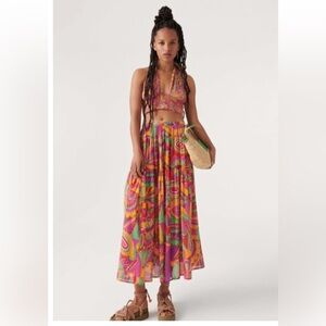 ba&sh Multicolor Patterned Maxi Dress